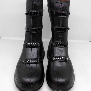 Vintage Black Buckle Boots Size 10